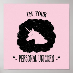 Poster Je suis votre licorne personnelle