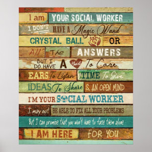 Poster Je Suis Votre Motivation De Travailleur Social