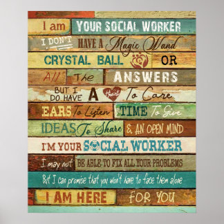 Poster Je Suis Votre Motivation De Travailleur Social