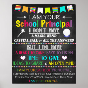 POSTER JE SUIS VOTRE PRINCIPAL ÉCOLE