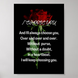 Poster Je t'ai choisi