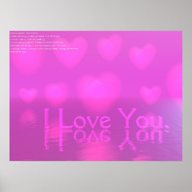 Poster Je T'Aime (Devant)