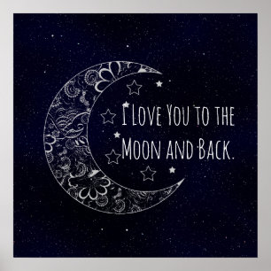 Poster Je t'aime à la lune et au retour
