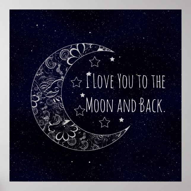 Poster Je t'aime à la lune et au retour (Devant)
