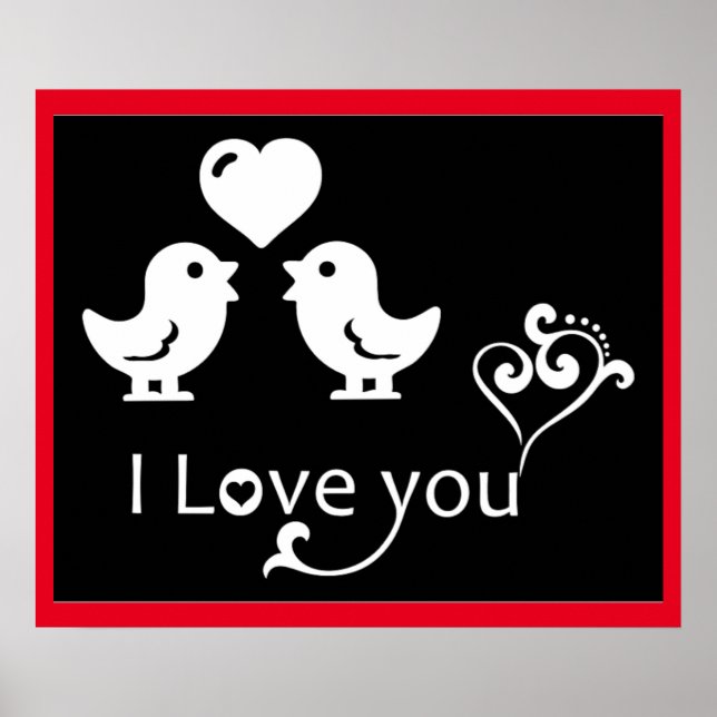 POSTER "JE T'AIME" AMATEURS (Devant)