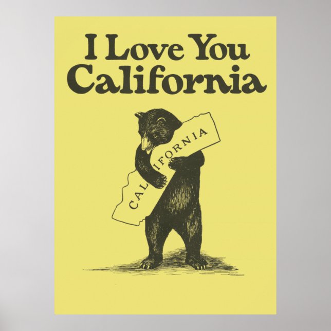 Poster Je T'Aime Californie (Devant)