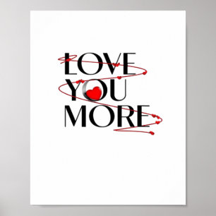 Poster Je t'aime Je t'aime plus dans un style joyeux et s