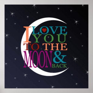 Poster Je t'aime jusqu'à la Lune et retour