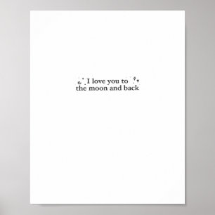 Poster Je t'aime jusqu'à la lune et retour Appel intempor