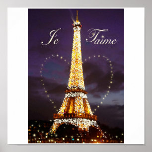 poster JE T'AIME LOVE DE PARIS