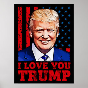 Poster Je t'aime plus que Donald président