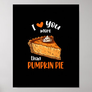 Poster Je t'aime plus que la tarte au potiron Style vinta