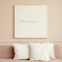 je t'aime | rose rose faux feuille | art minimalis