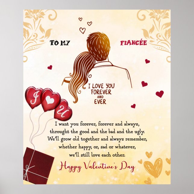 Poster Je T'Aime Toujours Et Toujours, Heureuse Sainte-Va (Devant)