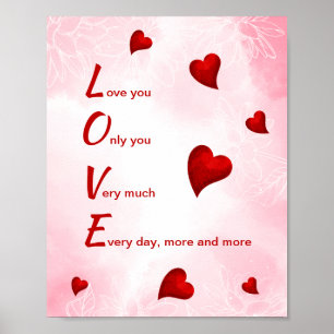 Poster Je t'aime, Valentine
