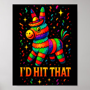 Poster Je taperais ça - drôle de fête de cinco de mayo 
