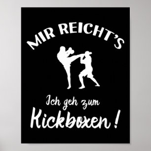 Poster Je vais au kickboxing - Kick-boxer Kickboxing