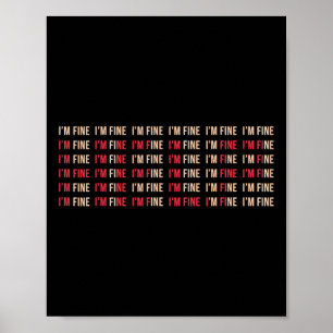 Poster Je vais bien aider Dépression Sensibilisation à la