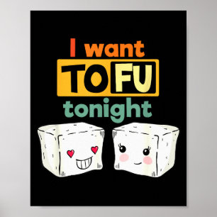 Poster Je veux du tofu ce soir, drôle végane 
