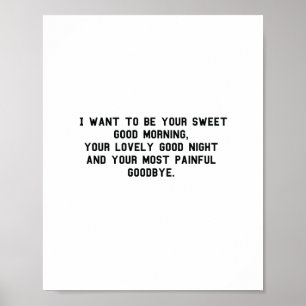 Poster Je veux être ton doux bonjour Funny