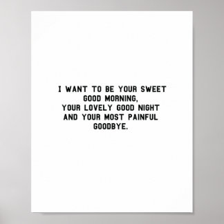 Poster Je veux être ton doux bonjour Funny