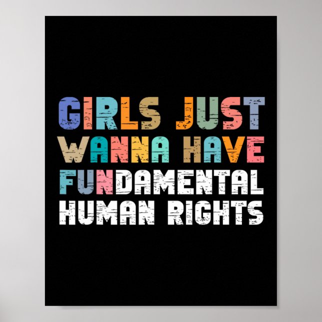 Poster Je Veux Juste Avoir Des Femmes Des Droits Fondamen (Devant)