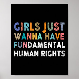 Poster Je Veux Juste Avoir Des Femmes Des Droits Fondamen