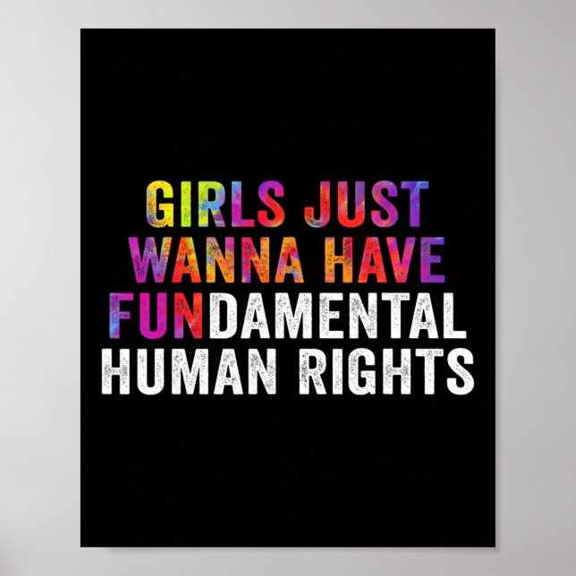 Poster Je Veux Juste Avoir Des Femmes Des Droits Fondamen (Devant)