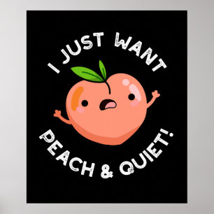 Poster Je Veux Juste Pêcher Et Tranquille Jeu De Fruits B