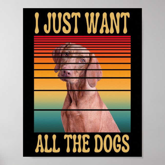 POSTER JE VEUX JUSTE TOUS LES CHIENS  (Devant)