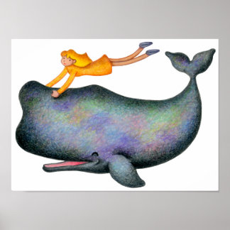 Poster Je veux nager avec les baleines.