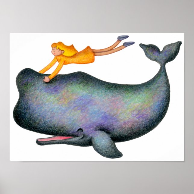 Poster Je veux nager avec les baleines. (Devant)