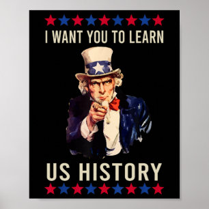Poster Je veux que vous appreniez l'histoire américaine d