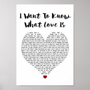 Poster Je veux savoir quel amour est le poème lyrique