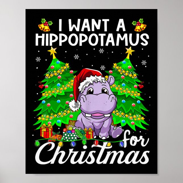Poster Je Veux Un Hippopotame Pour Les Lumières De Noël P (Devant)