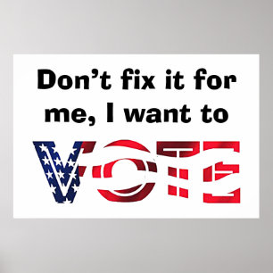 Poster Je veux voter