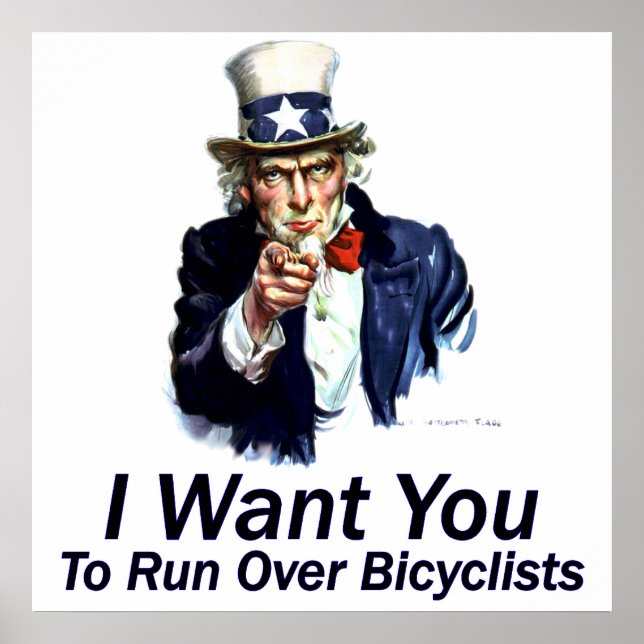 Poster Je Veux Vous : Pour Courir Sur L'Affiche Des Bicyc (Devant)