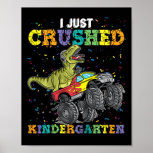 Poster Je Viens De Cruser La Maternelle Dinosaur Trex Mon