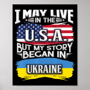 Poster Je Vis Peut-Être Aux États-Unis Mais Mon Histoire