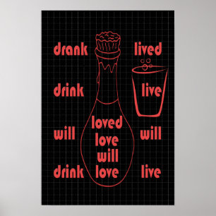 Poster Je vivrai, j'aime et je bois
