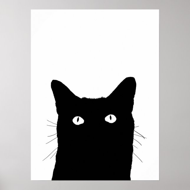 Poster Je vois Cat Cliquer pour sélectionner votre décora (Devant)