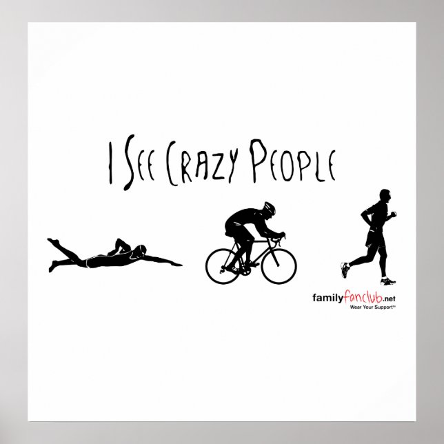 Poster Je Vois Des Gens Folles (Devant)