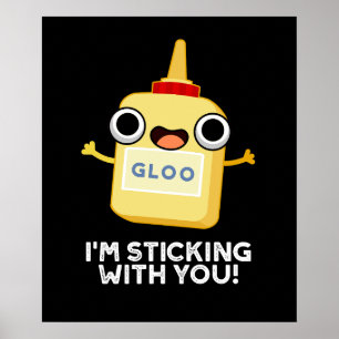 Poster Je vous chante avec un amusant jeu de colle BG fon