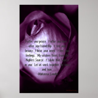 Poster "Je vous offre la paix...."