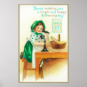 Poster Je vous souhaite une St. Patrick brillante et heur