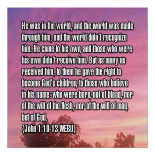 Poster Jean 1:10-13 WEBU