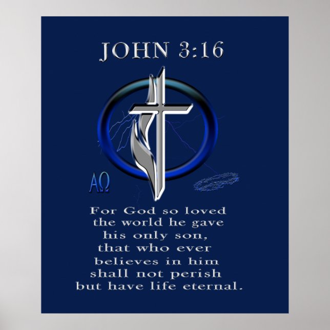 Poster Jean 3:16 (Devant)
