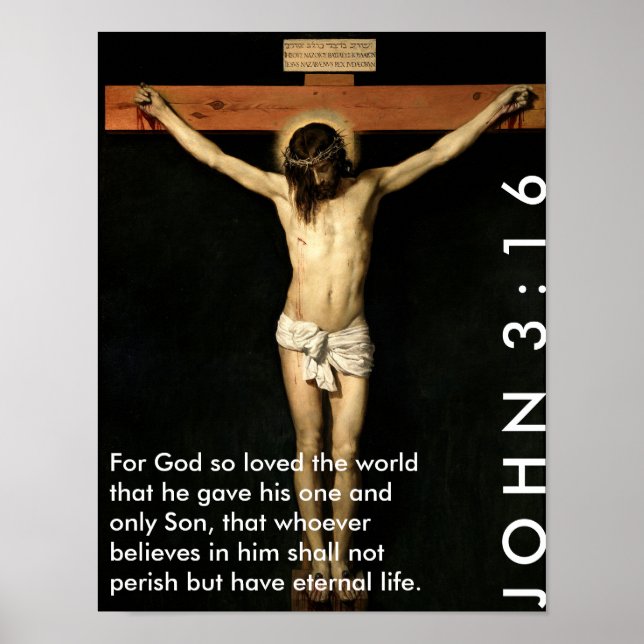 Poster Jean 3:16 - Car Dieu a tant aimé le monde... (Devant)
