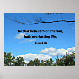 Poster Jean 3:36 Celui qui croit au Fils...