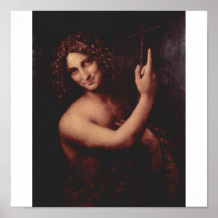 Poster Jean-Baptist par Leonardo da Vinci C. 1513-1516